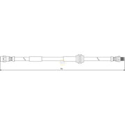 NAPA Brake Hydraulic Hose Line Front NBH1278