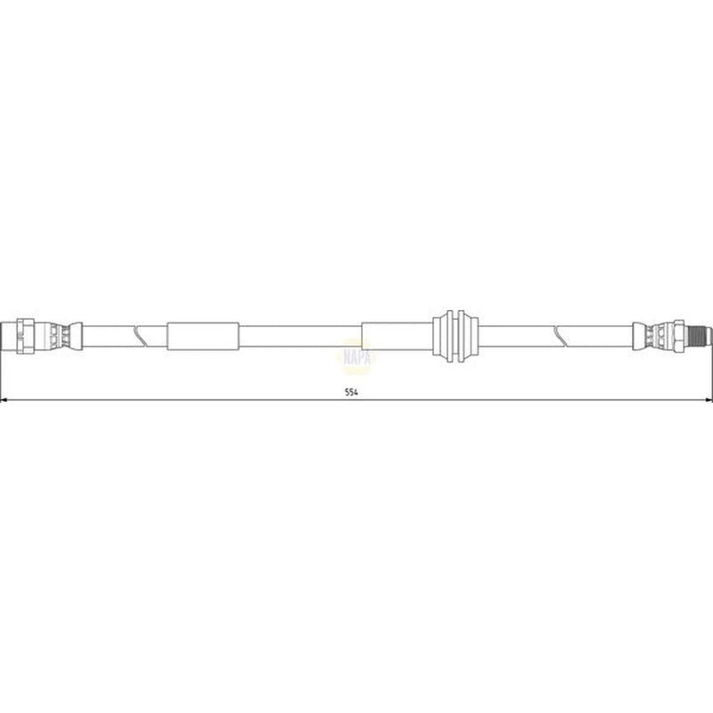 NAPA Brake Hydraulic Hose Line Front NBH1278