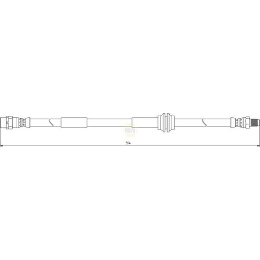 NAPA Brake Hydraulic Hose Line Front NBH1278