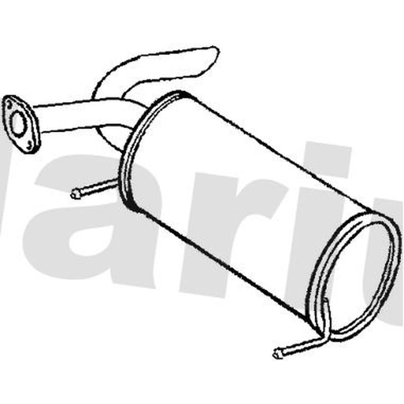 Klarius Box With Tail Pipe Rear fits Renault Kangoo 2001 on 1.6