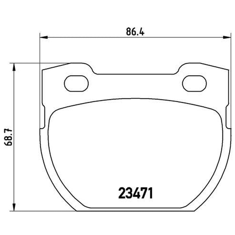Brembo Rear Brake Pad Set fits Land Rover Defender 1990-2016 2.2 2.4 2.5 3.5 3.9