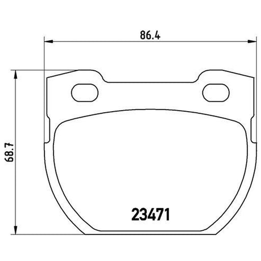 Brembo Rear Brake Pad Set fits Land Rover Defender 1990-2016 2.2 2.4 2.5 3.5 3.9