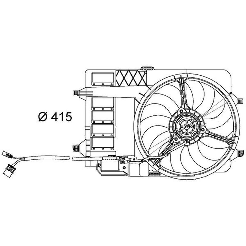 Mahle Engine Cooling Fan fits Mini Mini 2001-2006