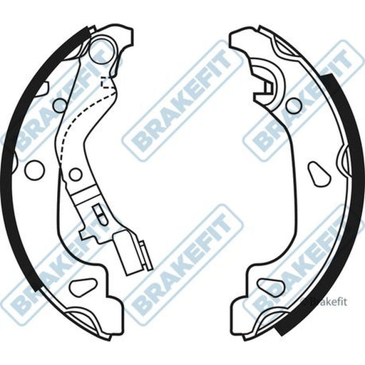Apec Brake Shoe Set Axle Kit fits Fiat Punto 1999-2012