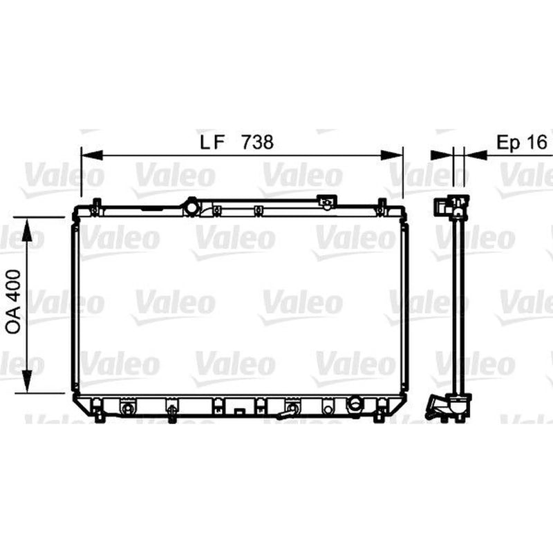 Valeo Engine Radiator 734489