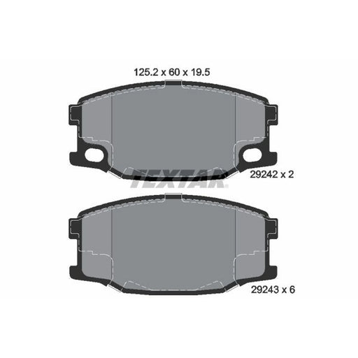 Textar Front Brake Pad Set 2924201