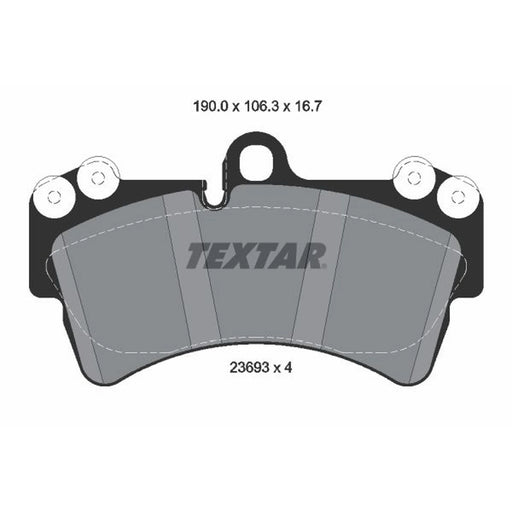 Textar Front Brake Pad Set 2369302