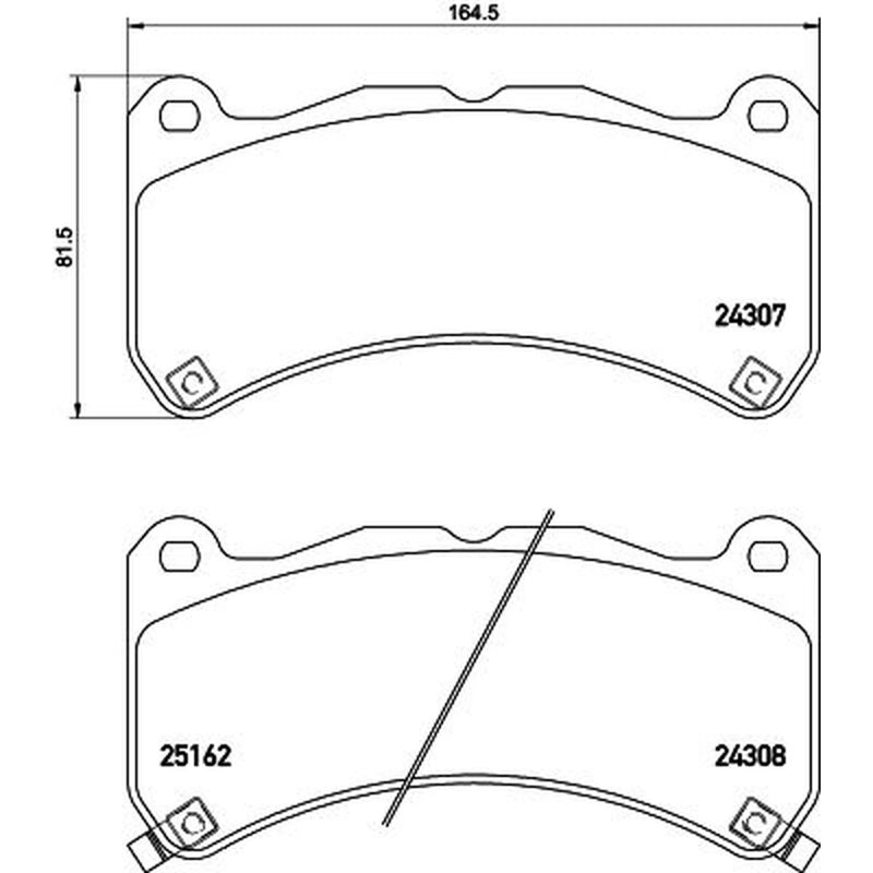Mintex Front Brake Pad Set fits Lexus Is II 2007-2013