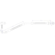 Juratek Brake Hydraulic Hose Line Front Left fits Subaru Trezia 2011 on 1.3 1.4