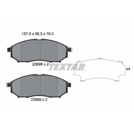 Textar Front Brake Pad Set 2369801