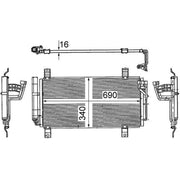 Mahle Air Conditioning Condenser fits Mazda 6 2007-2013 1.8 2.0 2.2 2.5
