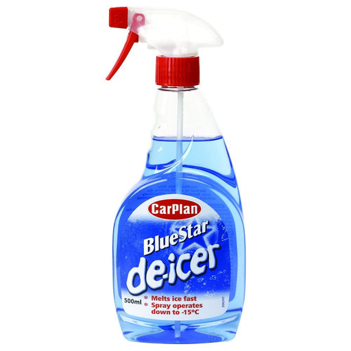 12x CarPlan Blue Star De Icer De-Icer Trigger Spray Winter Car 500ml CarPlan - Dynamic Drive