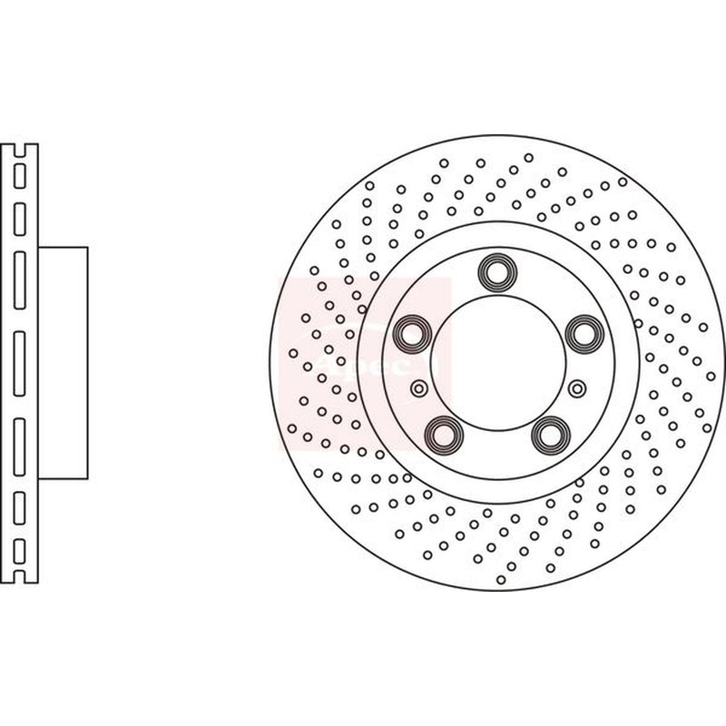 Apec Front / & Rear / Brake Discs & Pads fits Porsche 911 2008-2012 3.6
