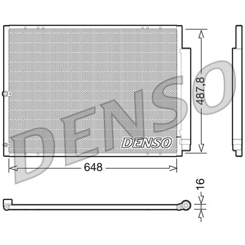 Denso Air Conditioning Condenser fits Lexus Rx 2003-2008