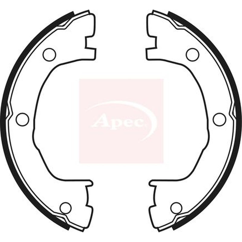 Apec Parking Brake Shoe Set fits Iveco Daily II 1995-1999