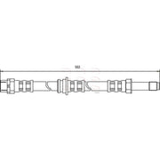 Apec Brake Hydraulic Hose Line Rear fits BMW 3 1995-2007