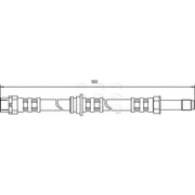 Apec Brake Hydraulic Hose Line Rear HOS3422
