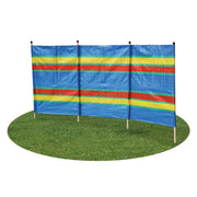 Unbranded 4 Pole Multicoloured Polythene Windbreak - 1.606 kg