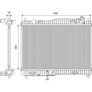 Valeo Engine Radiator 701449