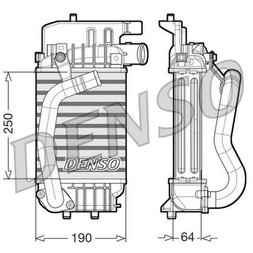 Denso Intercooler (Charge Air Cooler) fits Toyota Yaris/Vitz 2005-2012 1.4