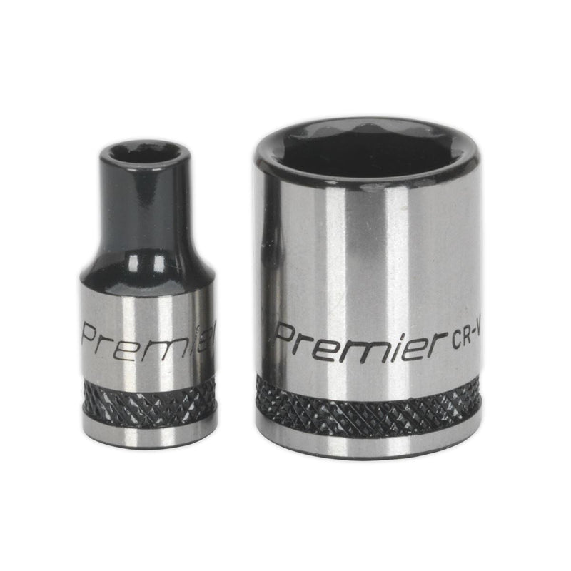 Sealey Socket Set 32pc 1/4"Sq Drive 6pt WallDrive Metric Black Series AK7970 Sealey - Dynamic Drive