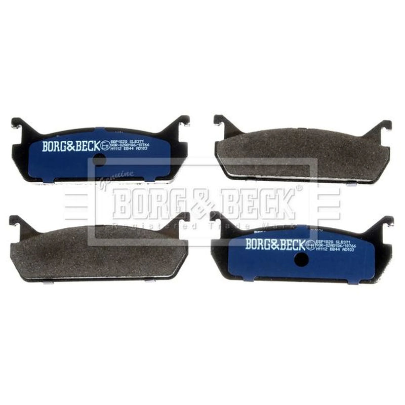 Borg & Beck Front & Rear Brake Discs & Pads fits Mazda MX-5 1990-1998 1.6
