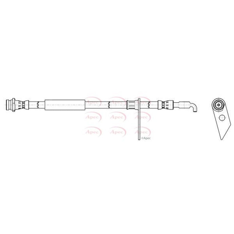 Apec Brake Hydraulic Hose Line Front Left fits Ford Mondeo V 2014-2022