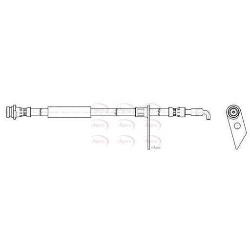 Apec Brake Hydraulic Hose Line Front Left fits Ford Mondeo V 2014-2022