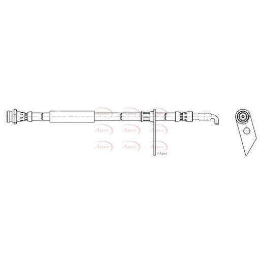 Apec Brake Hydraulic Hose Line Front Left HOS4473