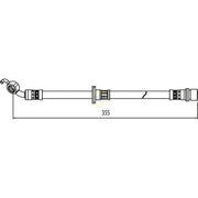 NAPA Brake Hydraulic Hose Line Rear Right NBH1418