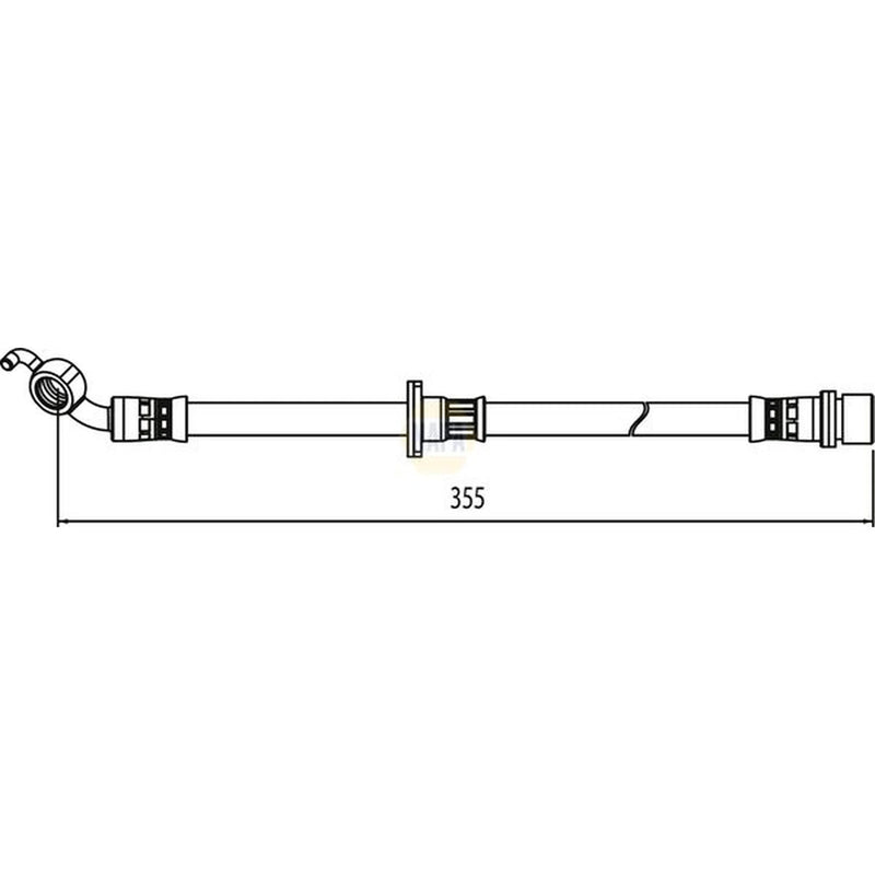 NAPA Brake Hydraulic Hose Line Rear Right NBH1418