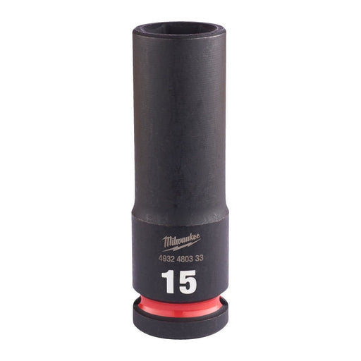 Milwaukee Hex Socket Shw 1/2 Deep 15mm-1Pc 4932480333 Milwaukee - Dynamic Drive