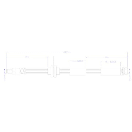 Juratek Brake Hydraulic Hose Line Rear fits Ford Focus III Turnier 2010-2020