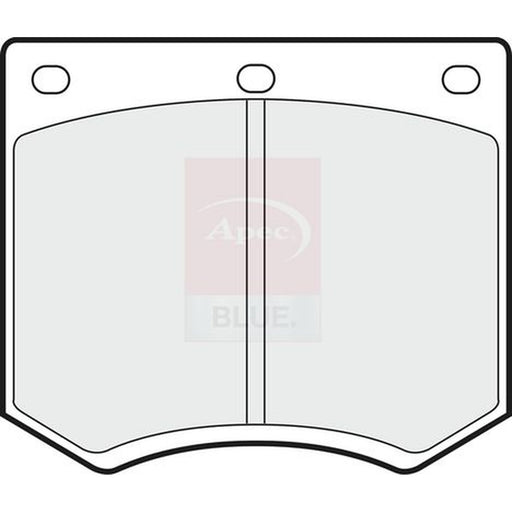 Apec Front Brake Pad Set fits Ac Me 1979-1986