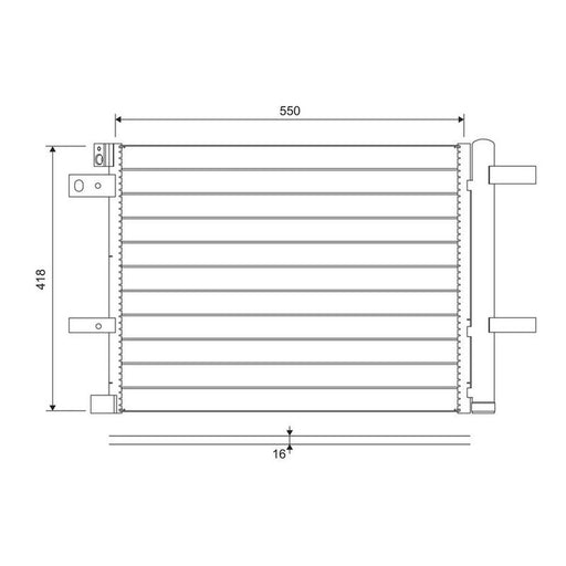 Valeo Air Conditioning Condenser 822706