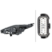 Hella Headlight Headlamp W5W Right fits Ford Fiesta VI 2008-2017