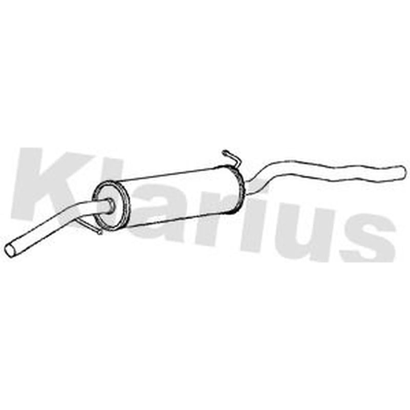 Klarius Box With Centre Pipe Centre fits Ford Galaxy I 1995-2006 2.0 2.3