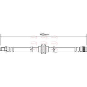 Apec Brake Hydraulic Hose Line Front fits Nissan NV400 2011-2022