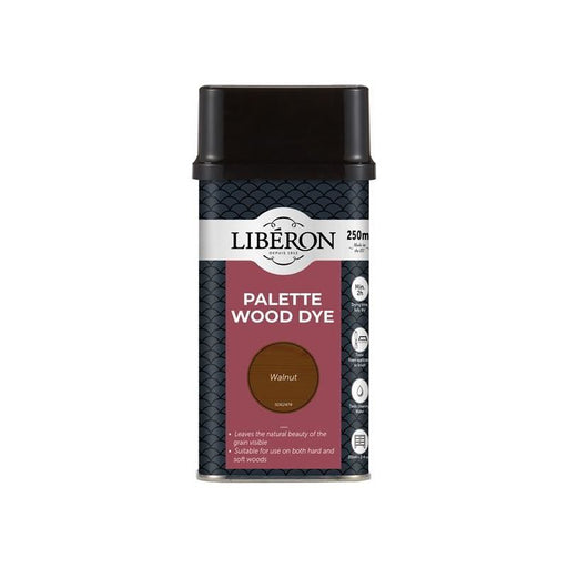 Liberon Palette Wood Dye Walnut 250ml Liberon - Dynamic Drive