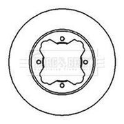 Borg & Beck Front Brake Discs & Pads fits Honda Accord 1990-1996 1.8 2.0 2.3