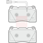 Apec Front Brake Pad Set fits Alfa Romeo Giulietta 2010-2020 1.4 1.6 1.8 2.0