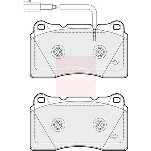 Apec Front Brake Pad Set PAD1790
