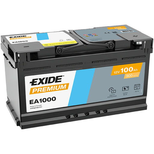 Exide Battery 12V 100Ah 900A EA1000