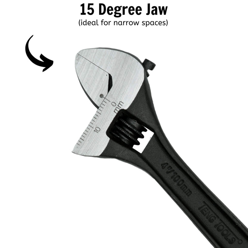 Teng Tools Adjustable Wrench 100mm Teng Tools - Dynamic Drive
