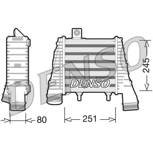 Denso Intercooler (Charge Air Cooler) fits Audi A8 D4 2009-2014 4.2