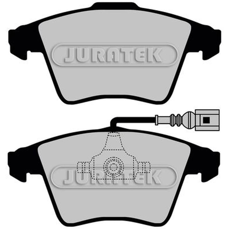 Juratek Front Brake Pad Set fits VW Caravelle 2015-2024 2.0