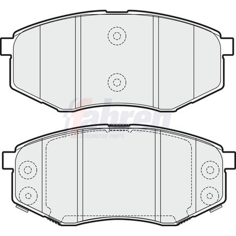 Fahren Front & Rear Pads fits Hyundai Sonata VI 2011-2014 2.0