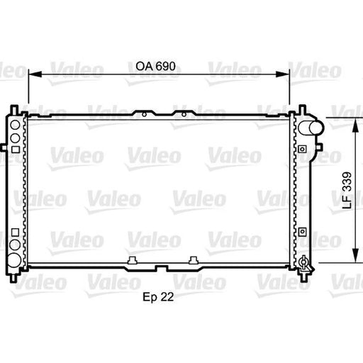 Valeo Engine Radiator 731472