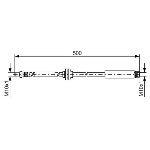 Bosch Brake Hydraulic Hose Line Rear 1 987 481 452