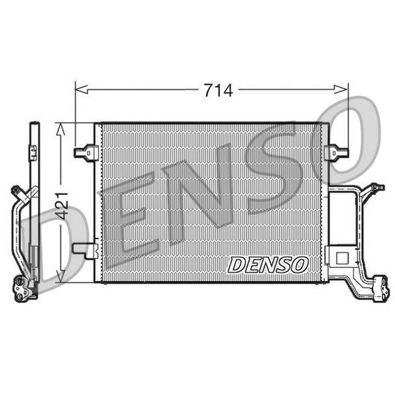 Denso Air Conditioning Condenser fits Audi A4 B5 1994-2001